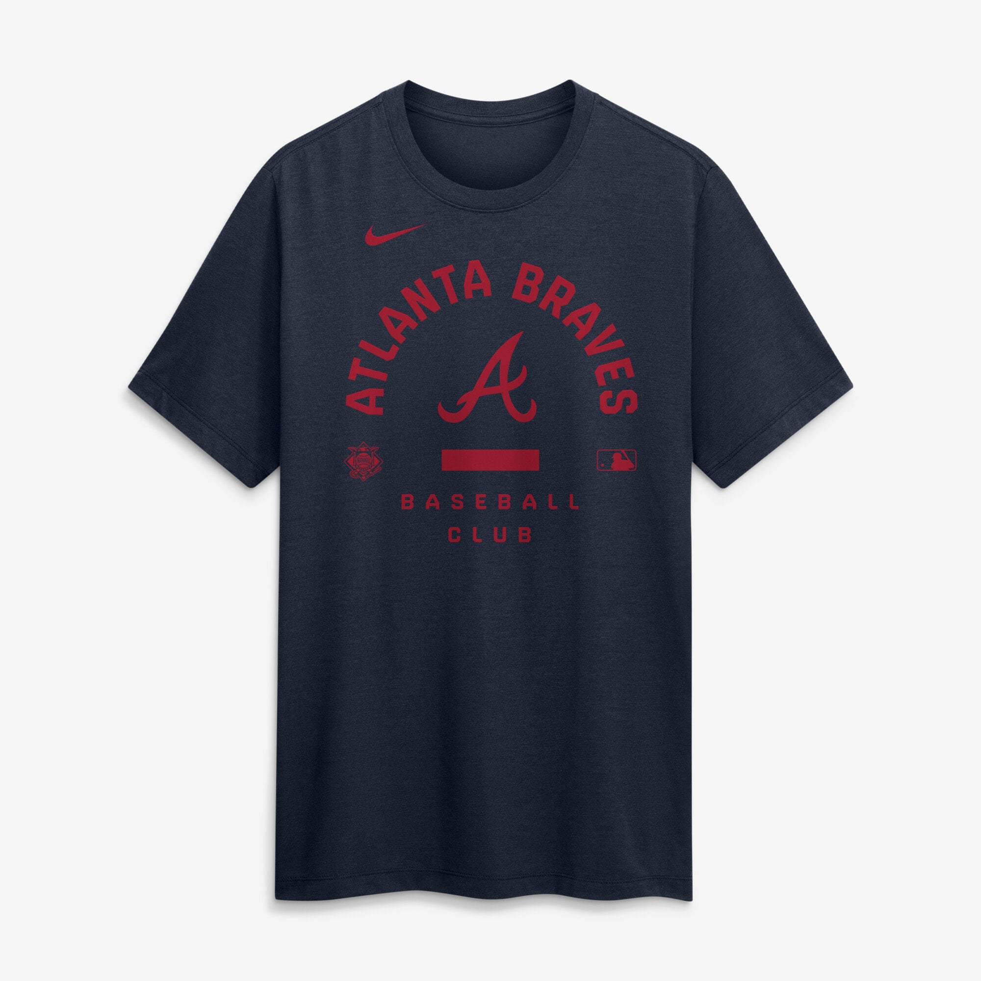 Men's Nike Red Atlanta Braves Authentic Collection Early Work Tri-Blend Dri-FIT T-Shirt